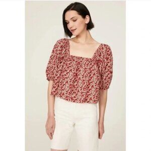 Apiece Apart Gali Balloon Puffy Sleeve Cottagecore Boho Floral Print Size Large